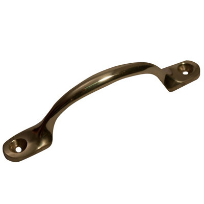 Blooma Brass Gate Pull Handle (L)102mm from B&Q