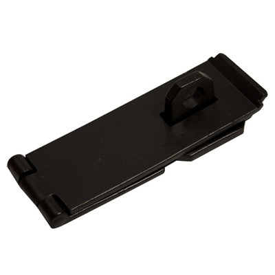 Blooma Black Iron Hasp & Staple(L)102mm (W)40mm from B&Q