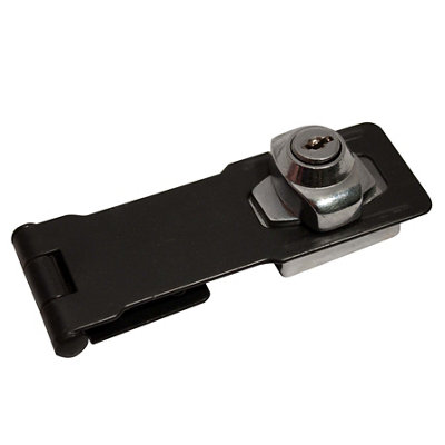 Blooma Black Steel Hasp & Staple(L)114mm (W)42mm from B&Q