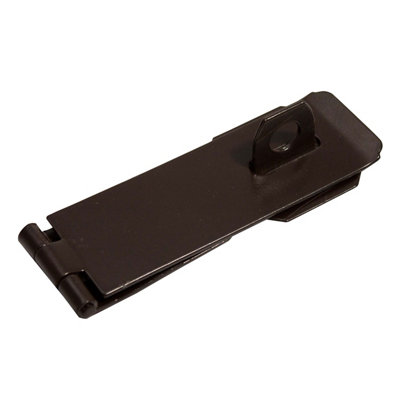 Blooma Brown Steel Hasp & Staple(L)102mm (W)40mm from B&Q