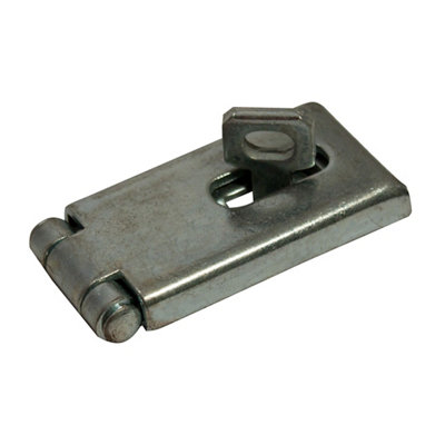 Blooma Zinc-Plated Steel Hasp & Staple(L)89mm (W)46mm from B&Q