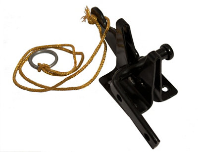 Blooma Black Steel Gate Latch(L)48mm from B&Q