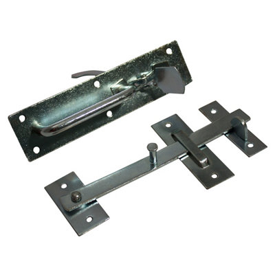 Blooma Suffolk Zinc-Plated Steel Gate Latch(L)45mm from B&Q