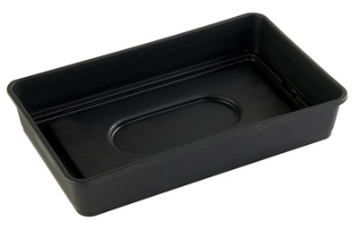 Verve Black Gravel Tray 380mm from B&Q
