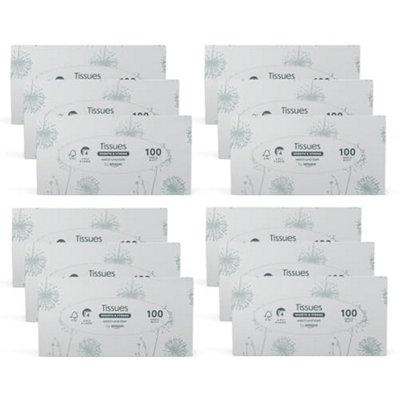 By 4-Ply Facial Tissues1200 Sheets (12 Packs Of 100 from B&Q