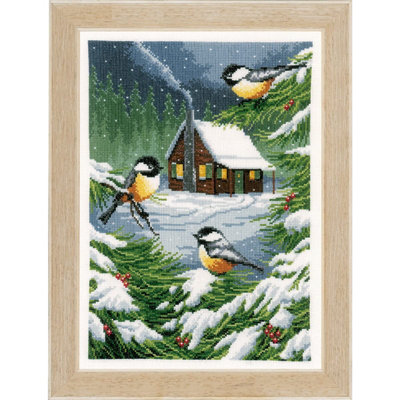 Vervaco Unisex Multicolor Winter Scene - Counted Cross Stitch Kit: Winter Scene - Image 4