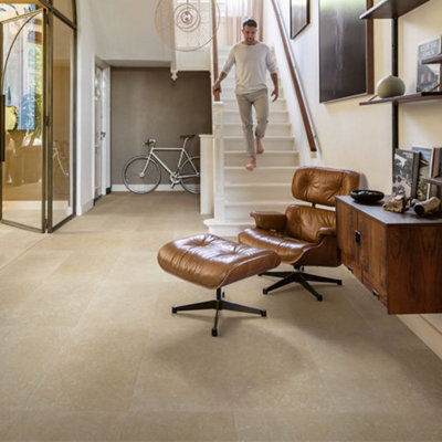 Quick-Step Muse Limestone Laminate Flooring from B&Q