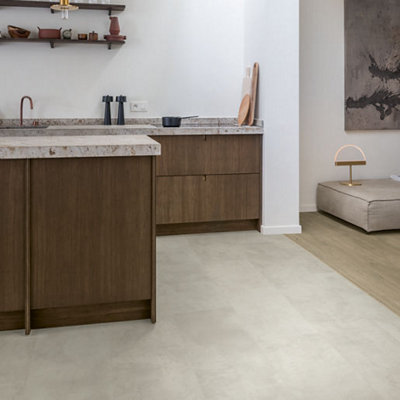 Quick-Step Muse Grey Concrete Laminate Flooring from B&Q