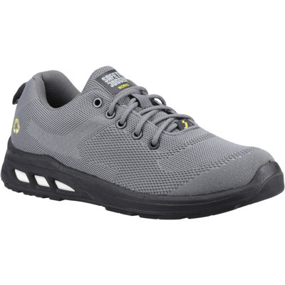 B&Q - Fla Europe NvSafety Jogger Safety Jogger Eco Fitz S1P Grey Esd Recycled Steel Toe/midsole Safety Work Trainer