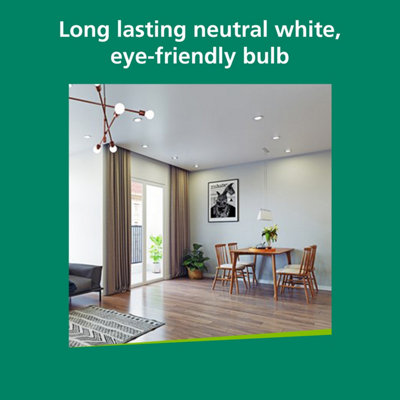 Sylvania Refled Superia Rt Es50 Led Gu10 Spotlight Bulb 5W (60W Equivalent) 475 Lumens Cool White 4000K Clear from B&Q
