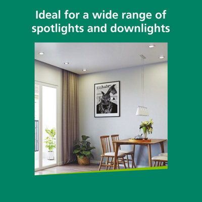 Sylvania Refled Es50 Led Gu10 Spotlight Bulb 4.2W (50W Equivalent) 345 Lumens Warm White 3000K from B&Q