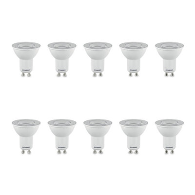 Sylvania Refled Es50 Led Gu10 Spotlight Bulb 4.2W (45W Equivalent) 320 Lumens Warm White 3000KPack Of 10 from B&Q