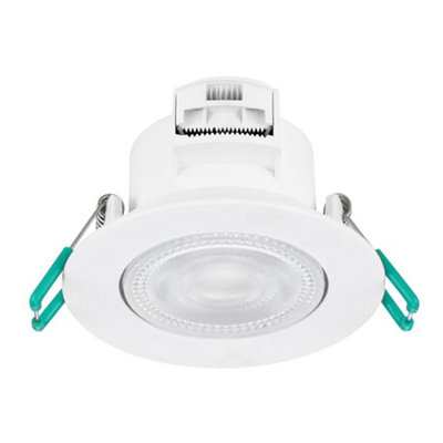Sylvania Sylspot Led Recessed Spotlight 4.8W 500 Lumens Ip44/20 WhitePack Of 3 from B&Q