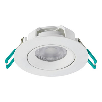 Sylvania Sylspot Neos Led Recessed Spotlight 4.8W 400 Lumens Ip44/20 WhitePack Of 3 from B&Q