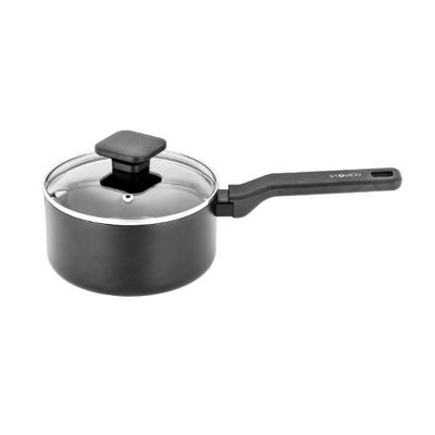 B&Q -  Noir 16Cm Non-Stick Saucepan With Lid