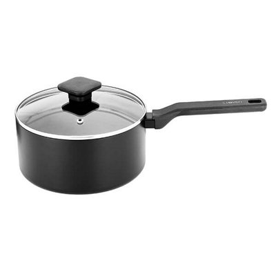 Stoven Noir 20Cm Non-Stick Saucepan With Lid from B&Q