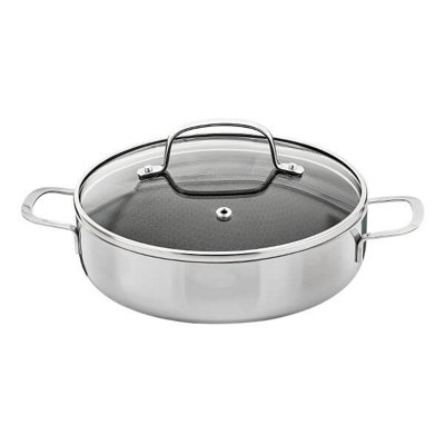 Stoven Hextra 28Cm Non-Stick Skillet With Lid from B&Q