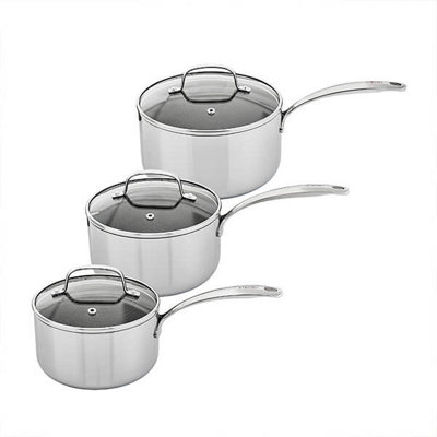 Stoven Hextra 3 Piece Saucepan Set from B&Q