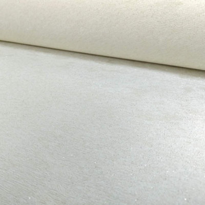 Grandeco Plush Glitter Cream Wallpaper A14001 from B&Q