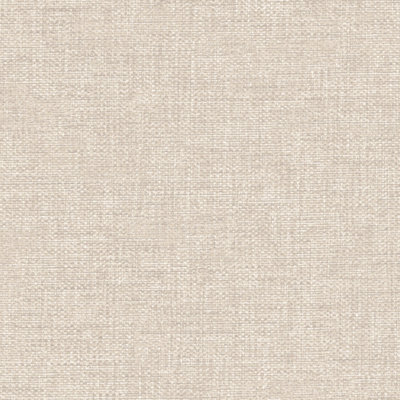 Grandeco Adana Calico Fabric Textured WallpaperNeutral from B&Q