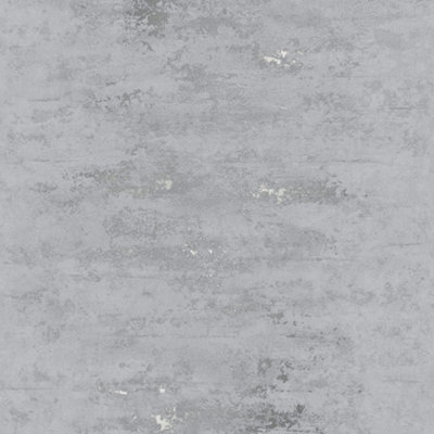I Love Wallpaper Venice Industrial Metallic Wallpaper In Grey And Silver from B&Q