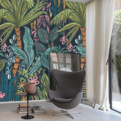 B&Q -  Wild Wood 3 Lane Repeatable Textured Mural2.8 X 1.59M