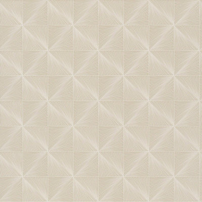 Grandeco Beige Boutique Thuya Metallic Geo Luxury Weight Embossed Wallpaper, B&Q