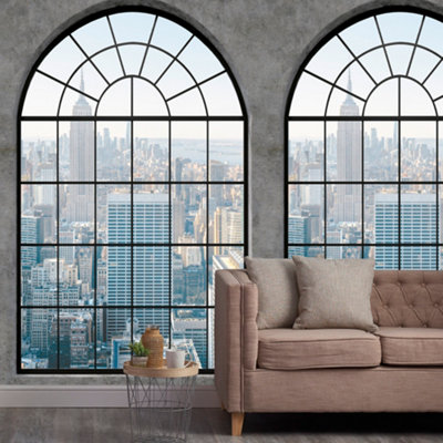 Grandeco Textured Grey 3 Panel New York Cityscape Wall Mural - Image 4