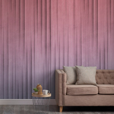 B&Q -  Flashy Concrete Pink Ombre 3 Panel Repeatable Textured Mural1.59 X 2.8M