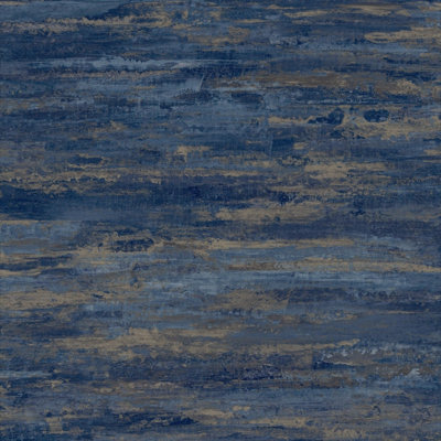 Grandeco Kaleidoscope Concrete Plaster Effect Textured WallpaperNavy from B&Q