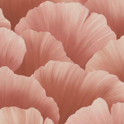 Grandeco Boutique Coral Petal Texture Embossed WallpaperRose Red from B&Q