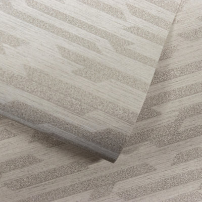 Grandeco Grey Boutique Dioret Stacked Stones Texture Embossed Wallpaper,