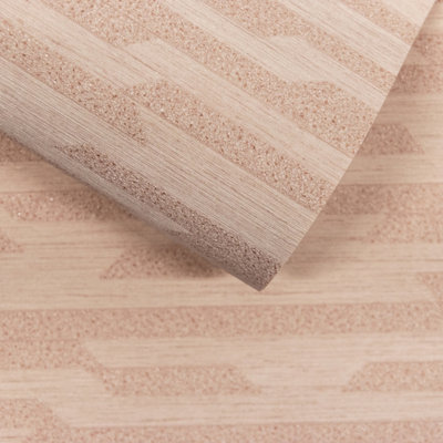 Grandeco Boutique Dioret Stacked Stones Texture Embossed Wallpaper, Blush Pink