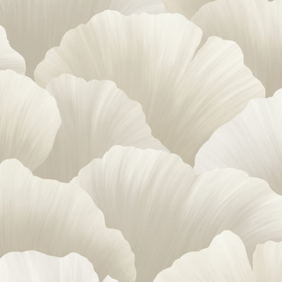 Grandeco Boutique Coral Petal Luxury Weight Embossed WallpaperGrey from B&Q
