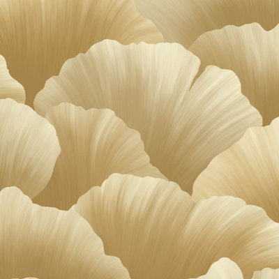 Grandeco Boutique Coral Petal Luxury Weight Embossed WallpaperGold from B&Q