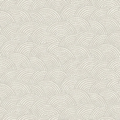 Grandeco Boutique Shell Metallic Curve Luxury Weight Embossed Wallpaper, Grey