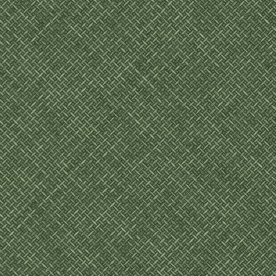 B&Q -  Diagonal Basket Weave Wicker Rattan Texture WallpaperDeep Green