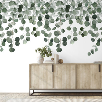 B&Q -  Icarus Cascading Photographic Leaves 3 Panel Repeatable Mural 1.59 X 2.8M