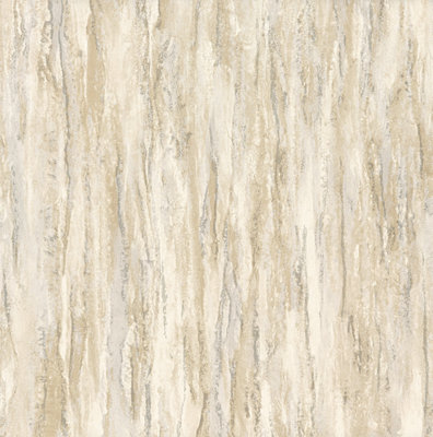 Grandeco Meteora Distressed Painted Plaster Effect Textured WallpaperCream from B&Q