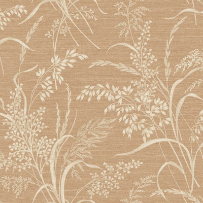 Prairie Botanical Wallpaper Rust Grandeco A84303 from B&Q