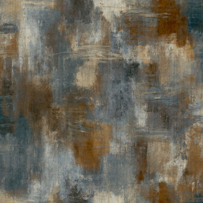 Neutral Abstract Texture Blue Vinyl Wallpaper Plaster Effect Industrial - Image 5