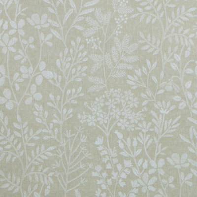 I Love Wallpaper Linen Floral Wallpaper In Beige from B&Q