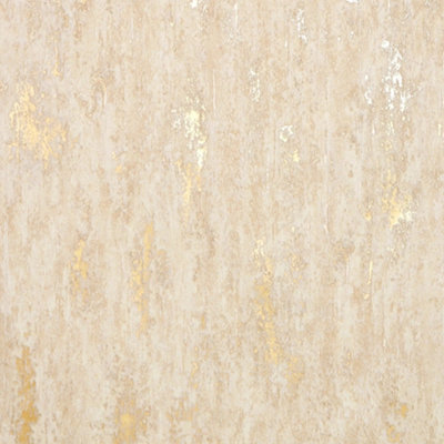 I Love Wallpaper Manhattan Modern Wallpaper In Oatmeal And Gold from B&Q