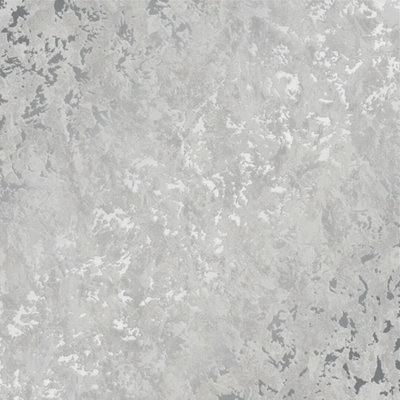 I Love Wallpaper Element Industrial Metallic Wallpaper In Silver from B&Q