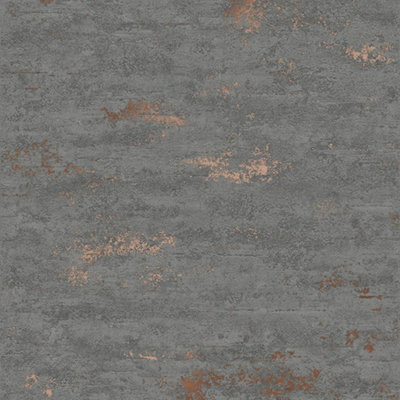 I Love Wallpaper Cobalt Industrial Metallic Wallpaper In Dark Grey from B&Q