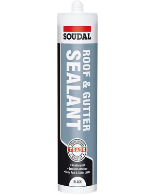 Soudal 290ml Roof & Gutter Sealant - Black - Image 6