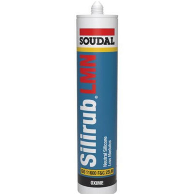 Soudal Silirub Lmn Neutral Silicone SealantAnthracite Grey300Ml from B&Q