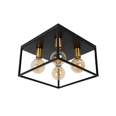 Lucide Ruben 4 Light Flush Ceiling Light 360 mm from B&Q