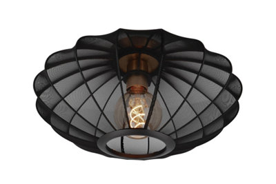 Lucide CorinaFlush Ceiling Light40 Cm1Xe27Black from B&Q