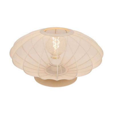 Lucide Corina Table Lamp Cream from B&Q